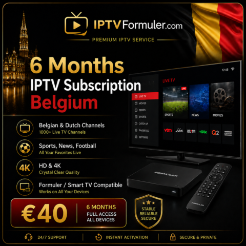 6 Months IPTV Subscription Belgium