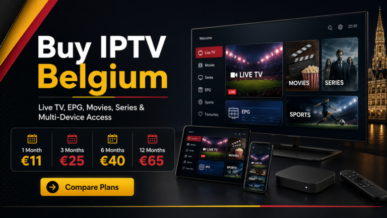 Buy IPTV Belgium: Plans from €11